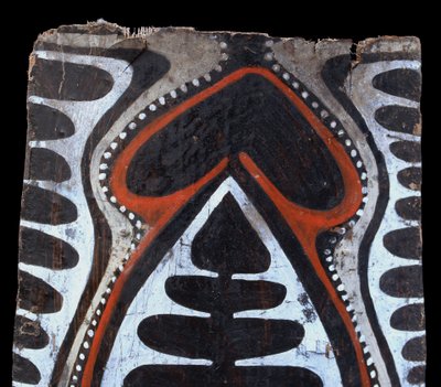 Bemalte Rinde, Ozeanische Kunst, Frühe Kunst, Stammeskunst, Gemälde, Ozeanien, Pazifik, 100 cm