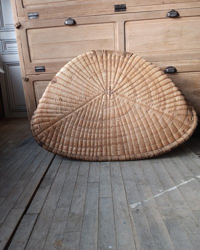 Très grand panier osier Vannerie 