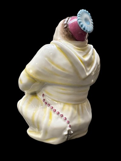 Volkstedt - Porcelain figure of a smiling monk by Emil Paul Börner