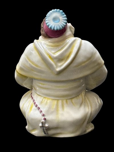 Volkstedt - Porcelain figure of a smiling monk by Emil Paul Börner