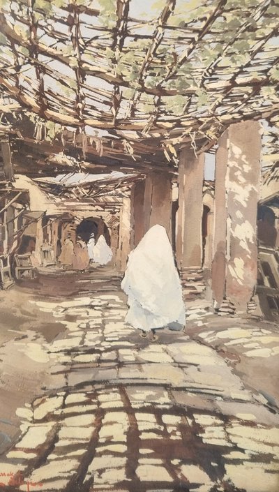 Théophile Jean DELAYE - Souk in Marrakech