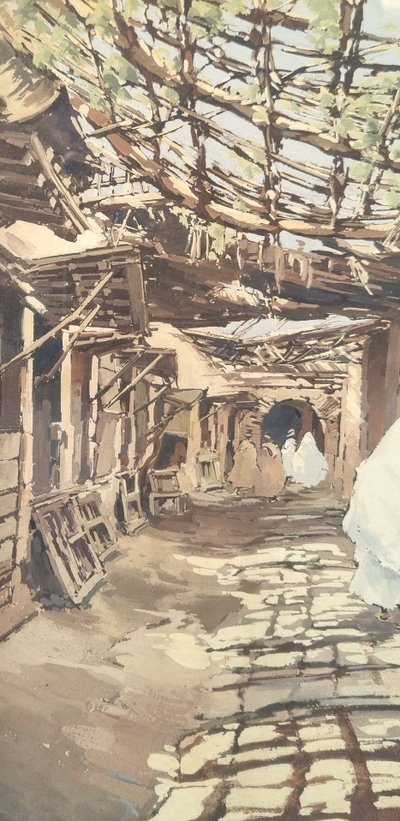 Théophile Jean DELAYE - Souk in Marrakech