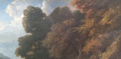 Cornelis HUYSMANS (Attributed to) - Landscape with pilgrims visiting hermits