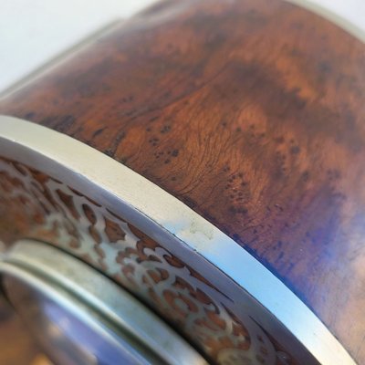 Burr and inlay clock, Art Deco, 20th century
