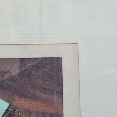 Suite de 3 Gravures aquarellées, les décorations de théâtre, XIXème siècle