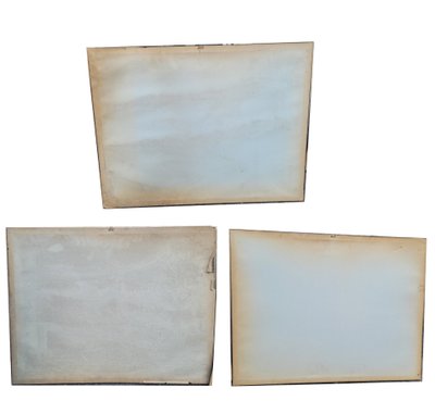 Suite de 3 Gravures aquarellées, les décorations de théâtre, XIXème siècle