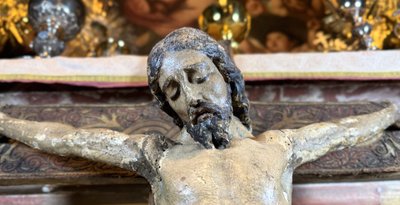 Grande Cristo in legno intagliato - Fine del XVII secolo