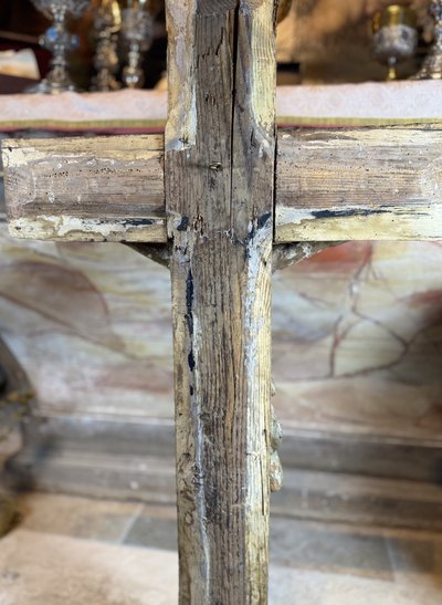 Grande Cristo in legno intagliato - Fine del XVII secolo