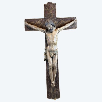Grande Cristo in legno intagliato - Fine del XVII secolo