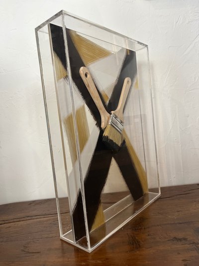 Mixed work - Arman - "les pinceaux" - France - XX ème