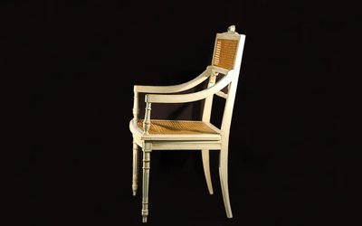 Fauteuil canné  Style Louis XVI