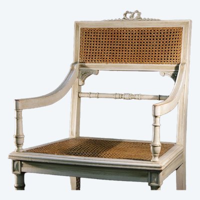 Fauteuil canné  Style Louis XVI
