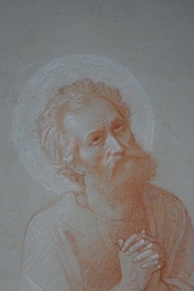 Saint-Pierre at prayer, saguine, 19th c.