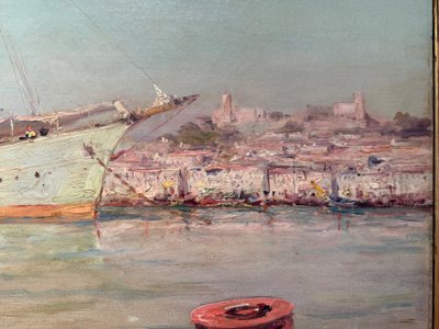 Signed Savigny Oil on canvas, framed