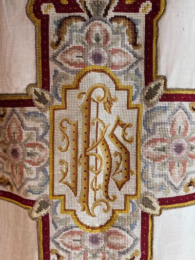 Chasuble Avec étole, Manipule Et Bourse - Late 19th century