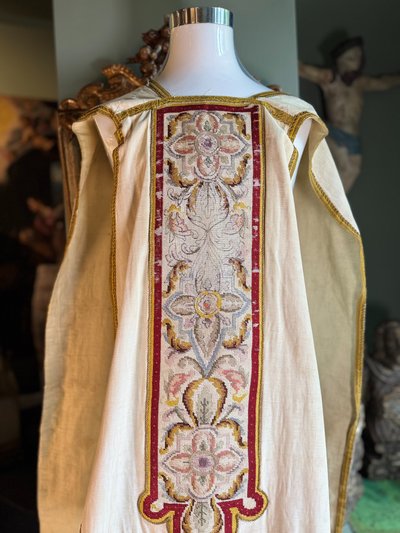 Chasuble Avec étole, Manipule Et Bourse - Late 19th century
