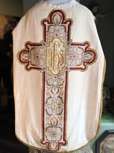 Chasuble Avec étole, Manipule Et Bourse - Late 19th century