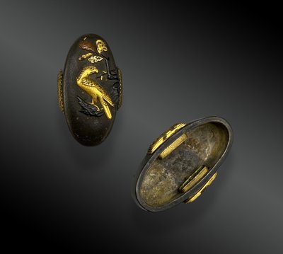 FUCHI KASHIRA, MENUKI, KOZUKA SET Giappone, fine XIX secolo