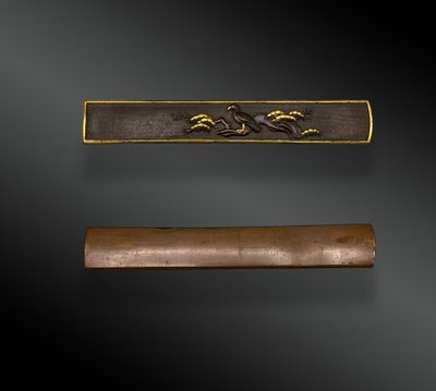FUCHI KASHIRA, MENUKI, KOZUKA SET Giappone, fine XIX secolo