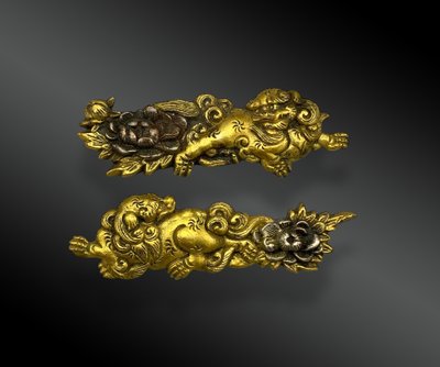 COPPIA DI FIORI NENUPHAR MENUKI SHI SHI Giappone, fine XIX secolo