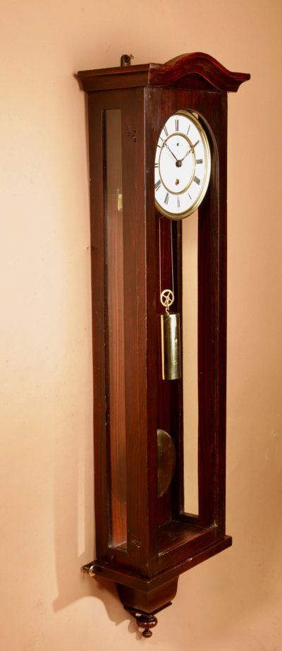   A Interesting Elegant Black Forest Regulator Wall Clock In The Vienna Style.