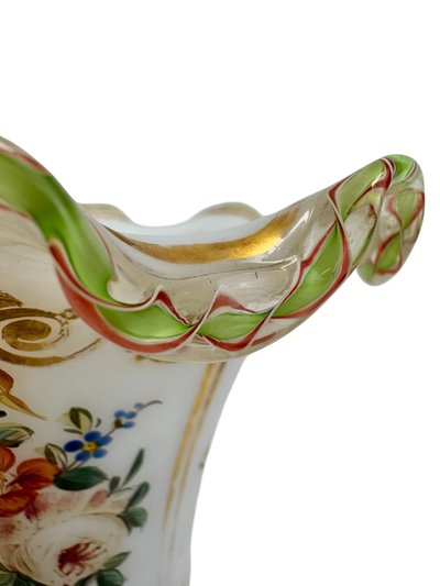 Baccarat - Pair of Opaline Vases