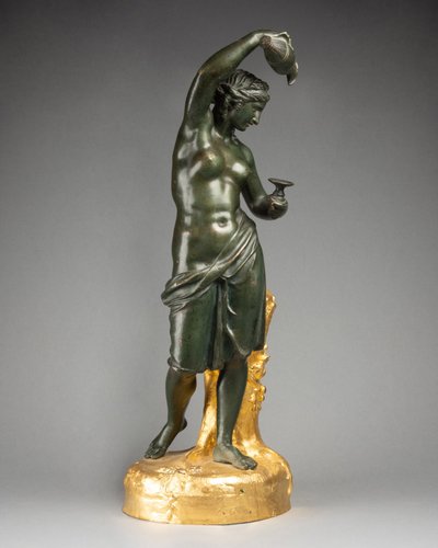 Bronzo raffigurante Ebe, da una scultura di Claude Michel, detto Clodion (1738-1814)
