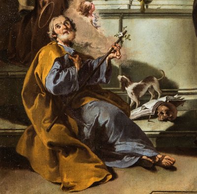 Giovanni Battista Pittoni La Vierge à l'Enfant e les Saints"
