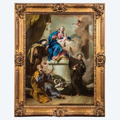 Giovanni Battista Pittoni La Vierge à l'Enfant e les Saints"