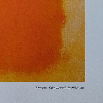 Magnifique lithographie de Mark Rothko à édition limitée des années 1980