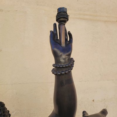Zingara, J.B. Clésinger- Barbedienne & Collas, grande bronzo firmato, XIX sec.