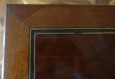 Table à jeux Louis XVI en acajou