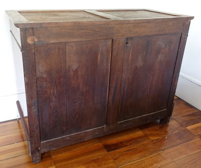 Credenza per sala da pranzo in mogano, bronzo dorato e marmo turchese - Periodo di restauro