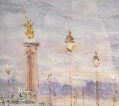 Serge Belloni (1925-2005) - Die Alexander-III-Brücke Öl auf Leinwand um 1980