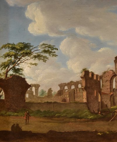 Giacomo Van Lint (Rome 1723 - 1790), Vue sur le Forum Romain