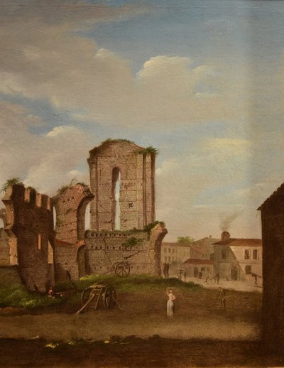 Giacomo Van Lint (Rome 1723 - 1790), Vue sur le Forum Romain