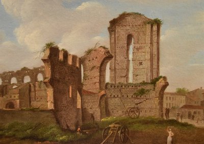 Giacomo Van Lint (Rome 1723 - 1790), Vue sur le Forum Romain