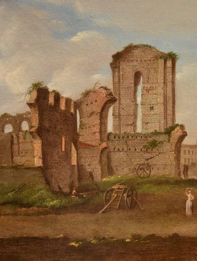Giacomo Van Lint (Rome 1723 - 1790), Vue sur le Forum Romain