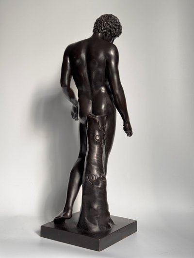  Scultura in bronzo "Antinoo del Campidoglio o Hermes-Antinoo Albani" H60