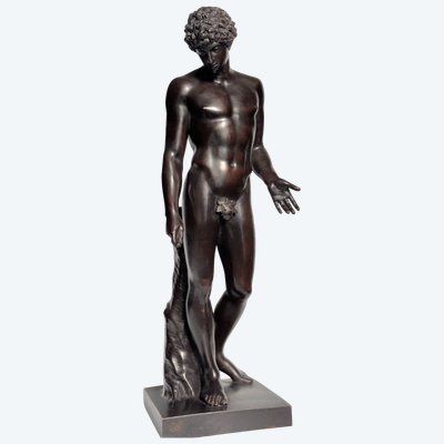  Scultura in bronzo "Antinoo del Campidoglio o Hermes-Antinoo Albani" H60