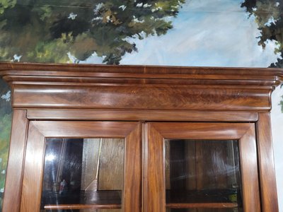 Libreria in mogano Luigi Filippo