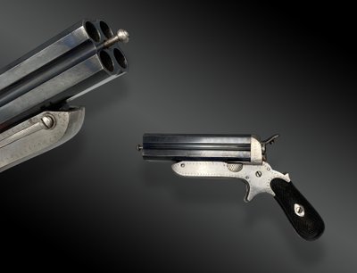 PISTOLA A QUATTRO CORDE PABLO JUARISTI Spagna XIX secolo