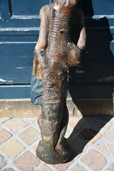 Saint Sebastian sculpture from the 17th century