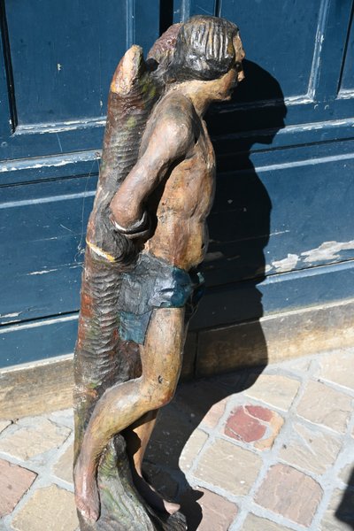 Saint Sebastian sculpture from the 17th century