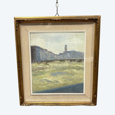 Gilberto PETRELLI (1922-1986) a peint Florence