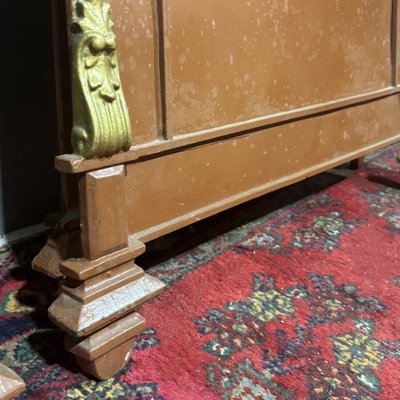 Paire de lits anciens en fer du XIXe siècle