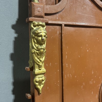 Paire de lits anciens en fer du XIXe siècle