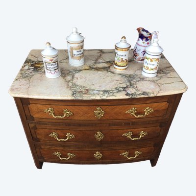 Une commode de style Louis XIV- Régence en marqueterie