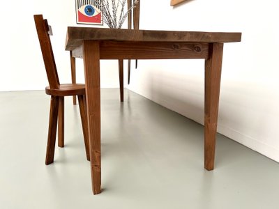 Table de ferme en pin – années 70