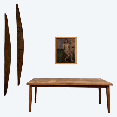 Table de ferme en pin – années 70